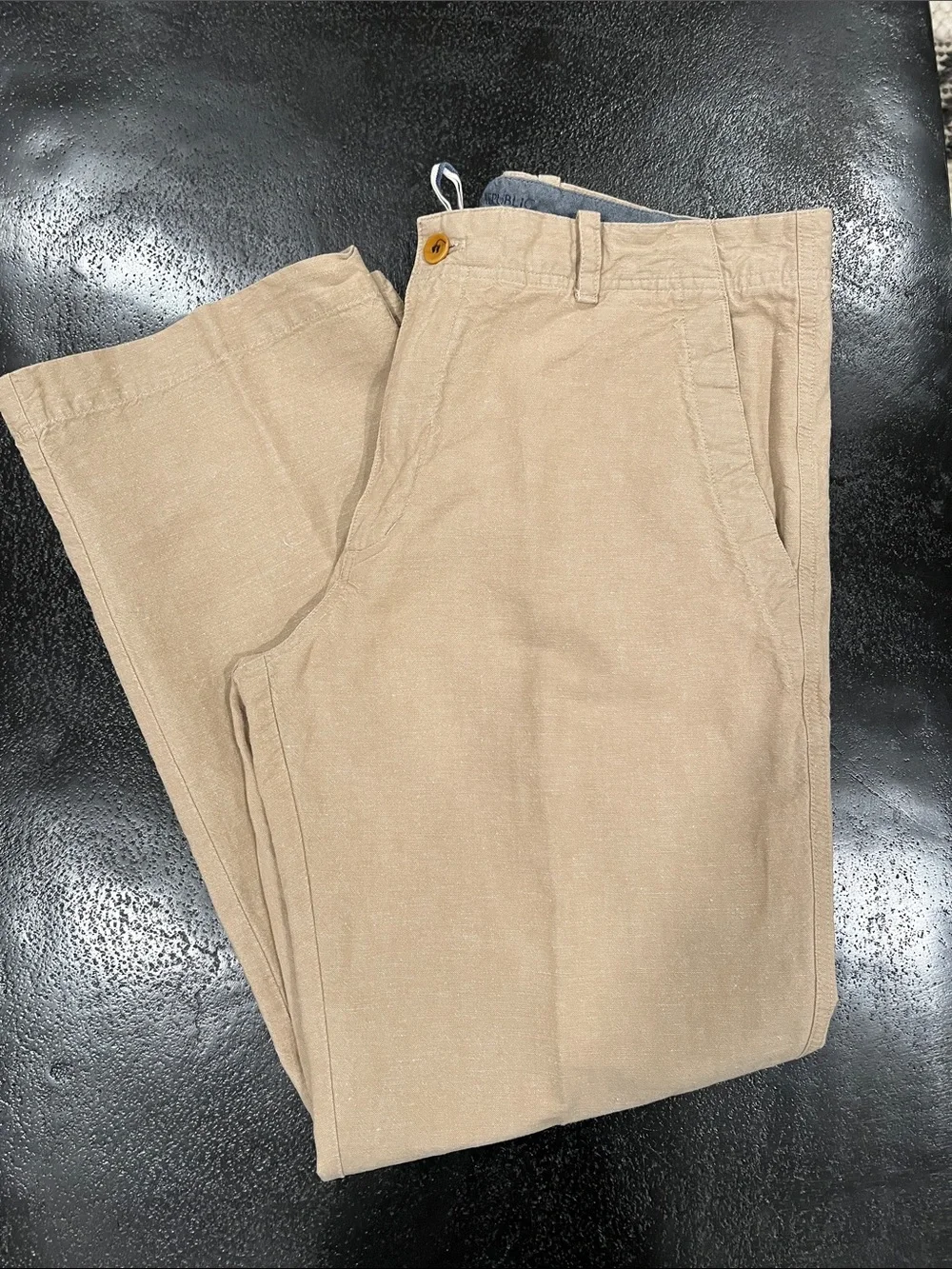 Banana Republic Relaxed Fit Linen/Cotton Blend Casual Pants Size 35/32